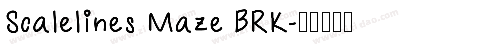 Scalelines Maze BRK字体转换